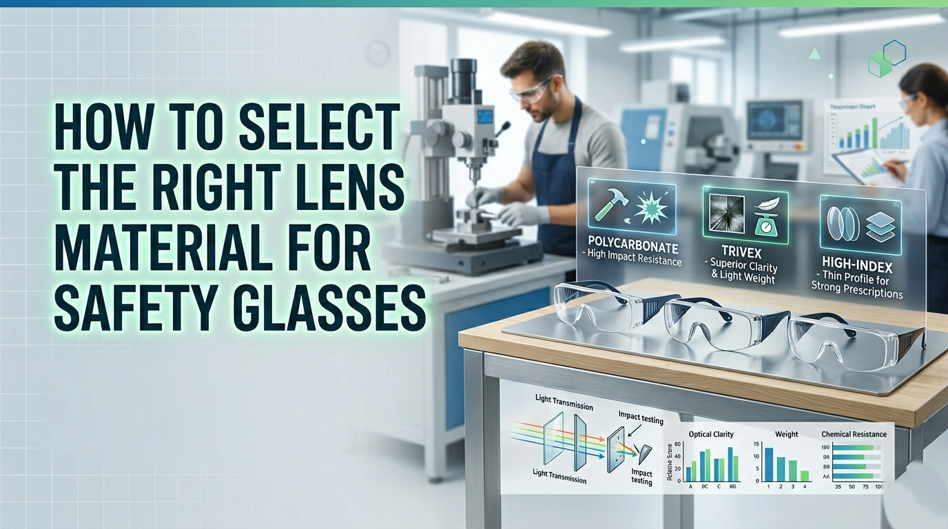 How to Select the Right Lens Material for Safety Glasses