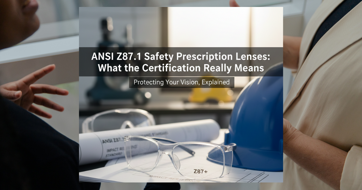 ANSI Z87.1 Safety Prescription Lenses: What the Certification Really Means